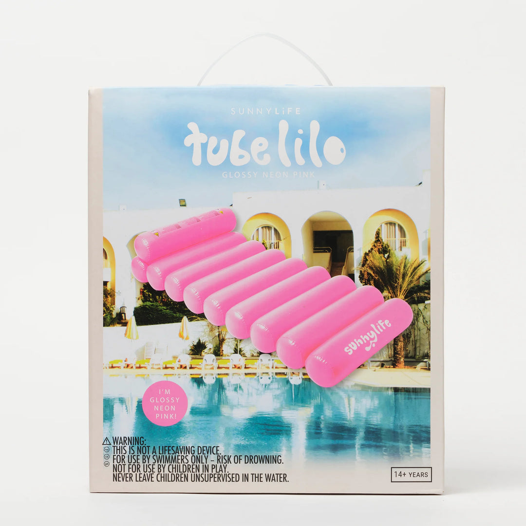 Sunnylife | Tube Lilo - Neon Pink | Shut the Front Door