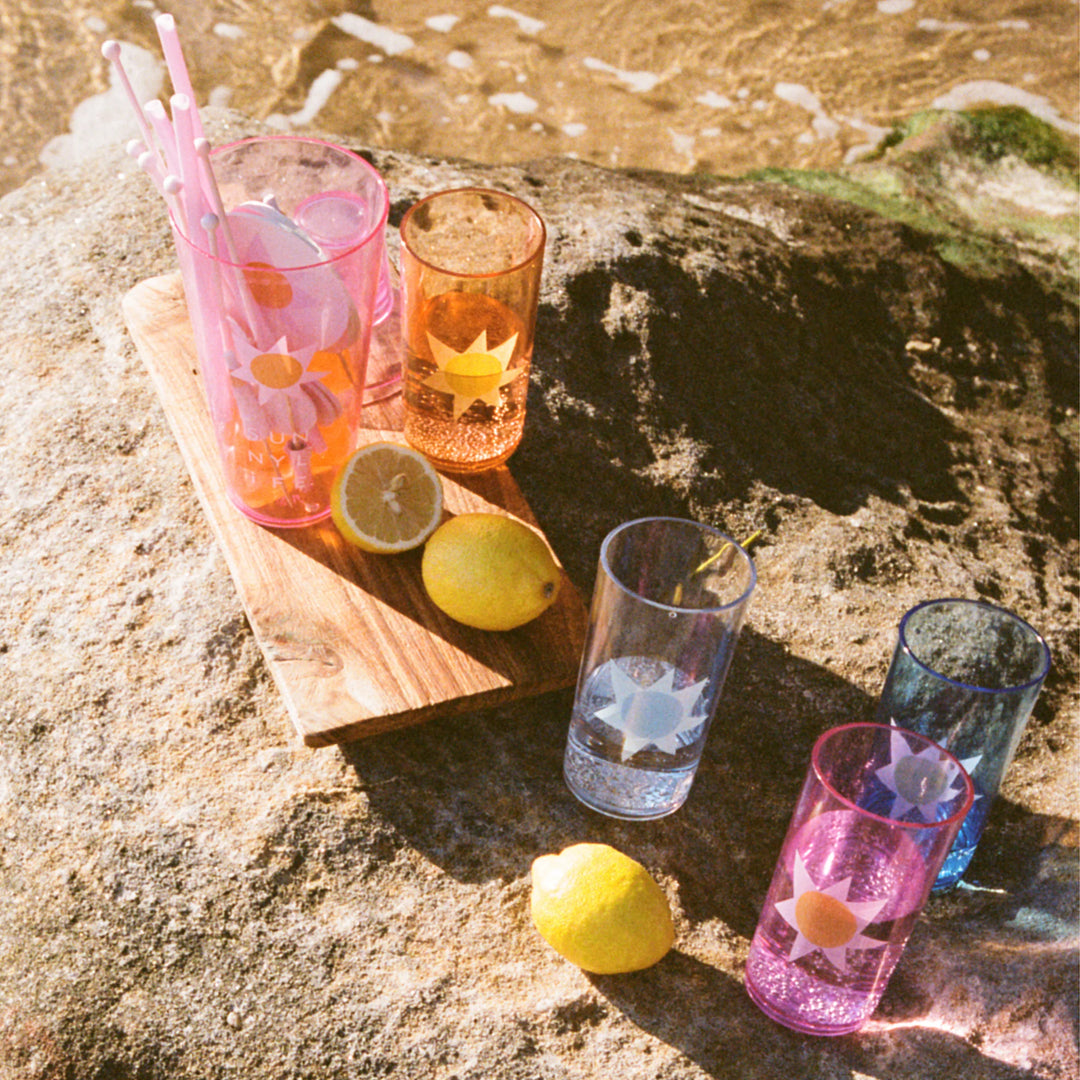 Sunnylife | Poolside Tall Tumbler - Utopia Multi (S4) | Shut the Front Door