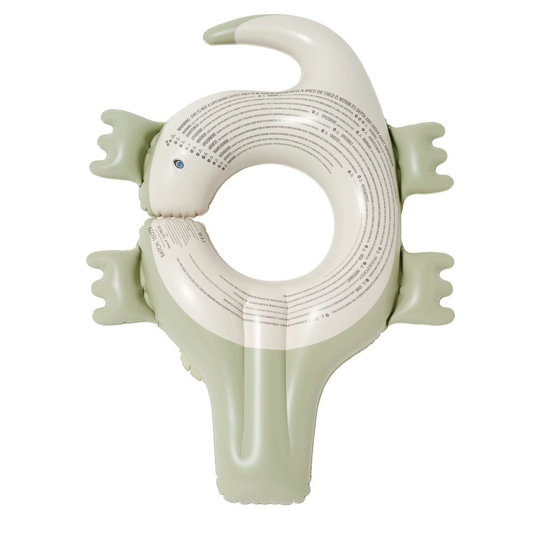 Sunnylife | Kids Tube Pool Ring - Cookie the Croc Khaki | Shut the Front Door