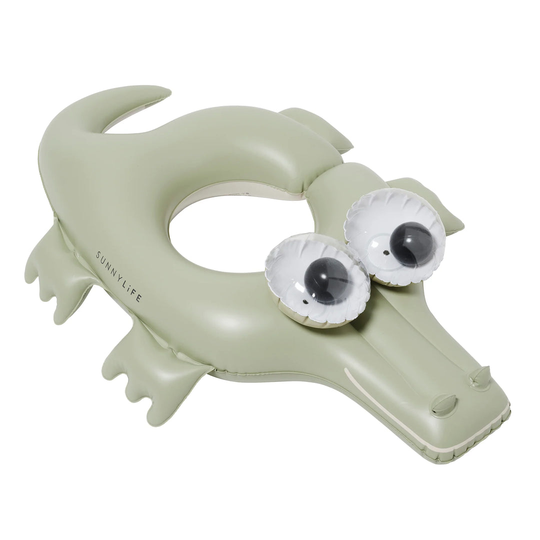 Sunnylife | Kids Tube Pool Ring - Cookie the Croc Khaki | Shut the Front Door