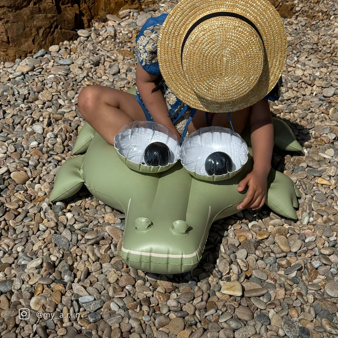 Sunnylife | Kids Tube Pool Ring - Cookie the Croc Khaki | Shut the Front Door