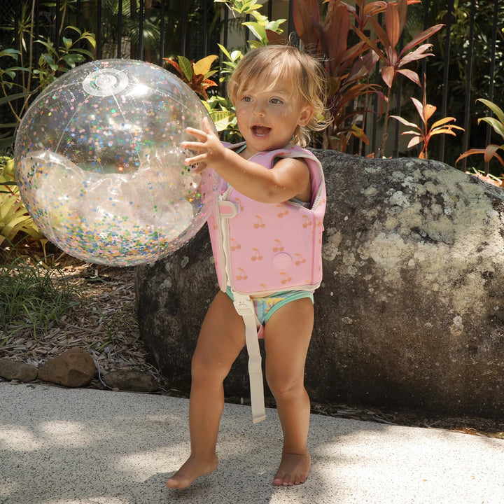 Sunnylife | 3D Inflatable Beach Ball - Cotton Candy Glitter | Shut the Front Door