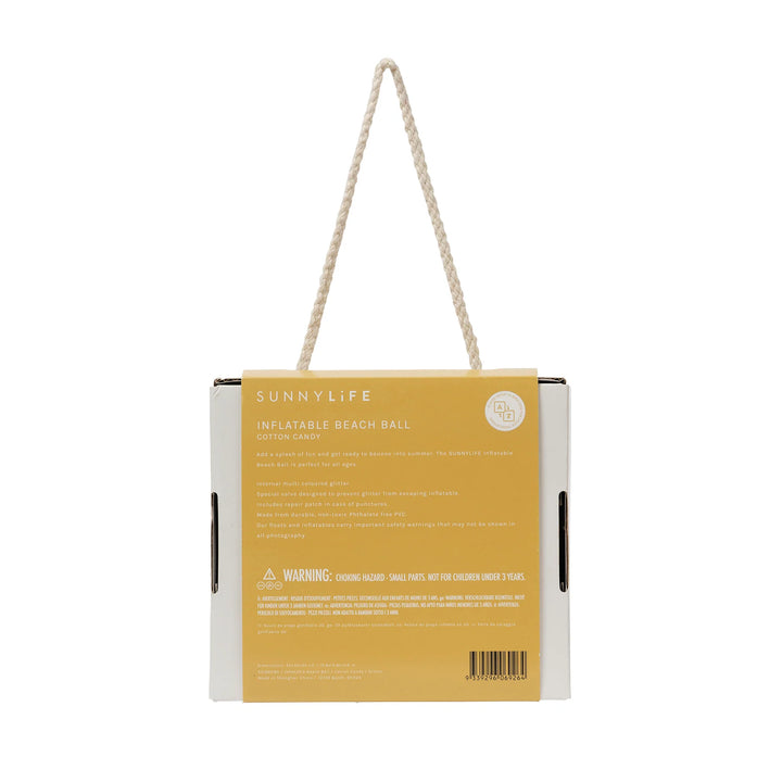 Sunnylife | Inflatable Beach Ball - Cotton Candy Glitter | Shut the Front Door