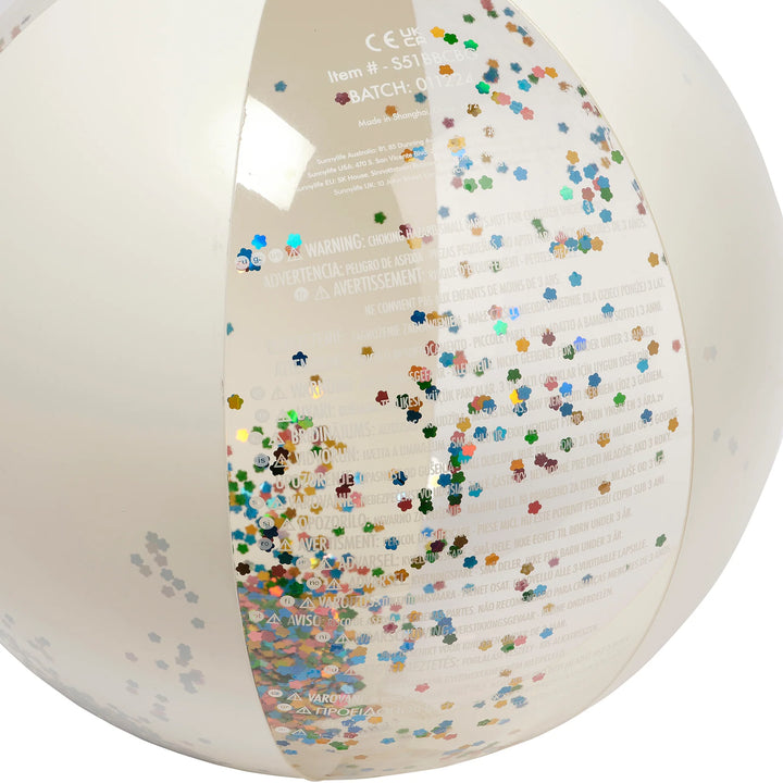 Sunnylife | Inflatable Beach Ball - Cotton Candy Glitter | Shut the Front Door