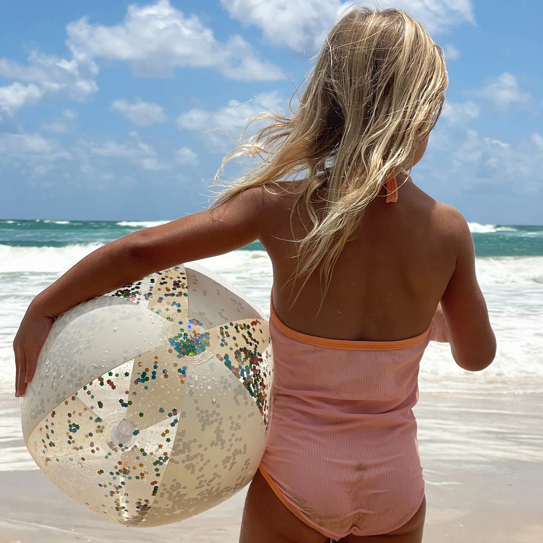 Sunnylife | Inflatable Beach Ball - Cotton Candy Glitter | Shut the Front Door