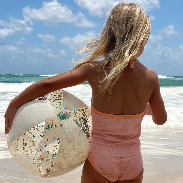 Sunnylife | Inflatable Beach Ball - Cotton Candy Glitter | Shut the Front Door