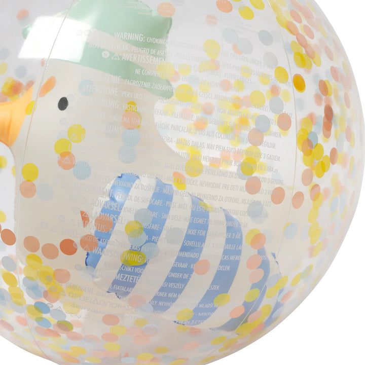 Sunnylife | 3D Inflatable Beach Ball - Sammy the Seagull Blue Stripe | Shut the Front Door