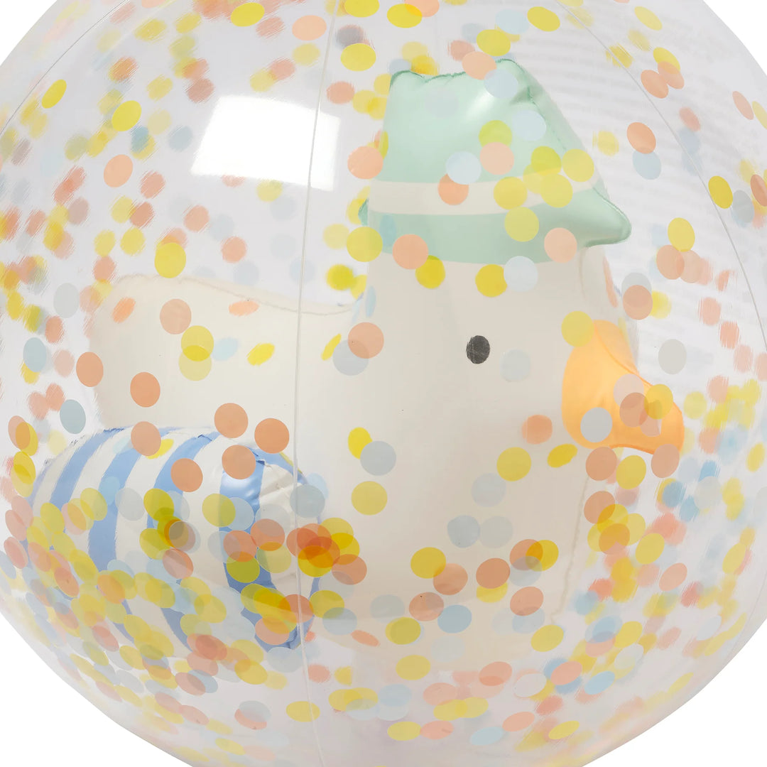 Sunnylife | 3D Inflatable Beach Ball - Sammy the Seagull Blue Stripe | Shut the Front Door