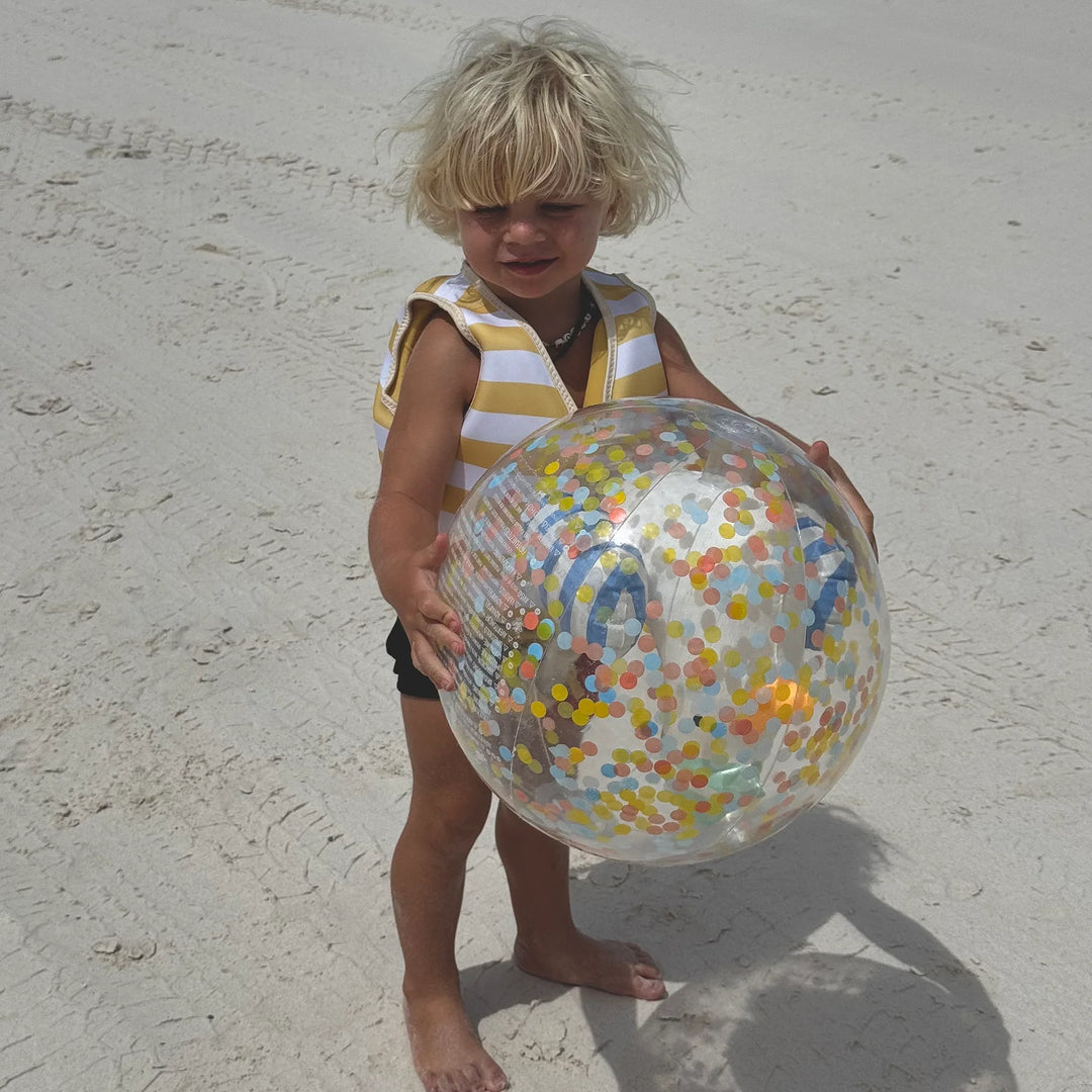 Sunnylife | 3D Inflatable Beach Ball - Sammy the Seagull Blue Stripe | Shut the Front Door