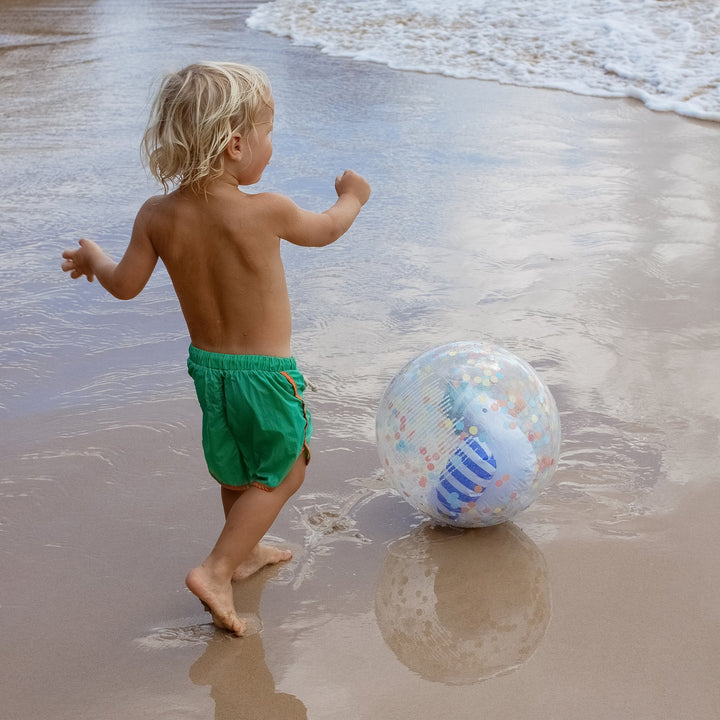 Sunnylife | 3D Inflatable Beach Ball - Sammy the Seagull Blue Stripe | Shut the Front Door