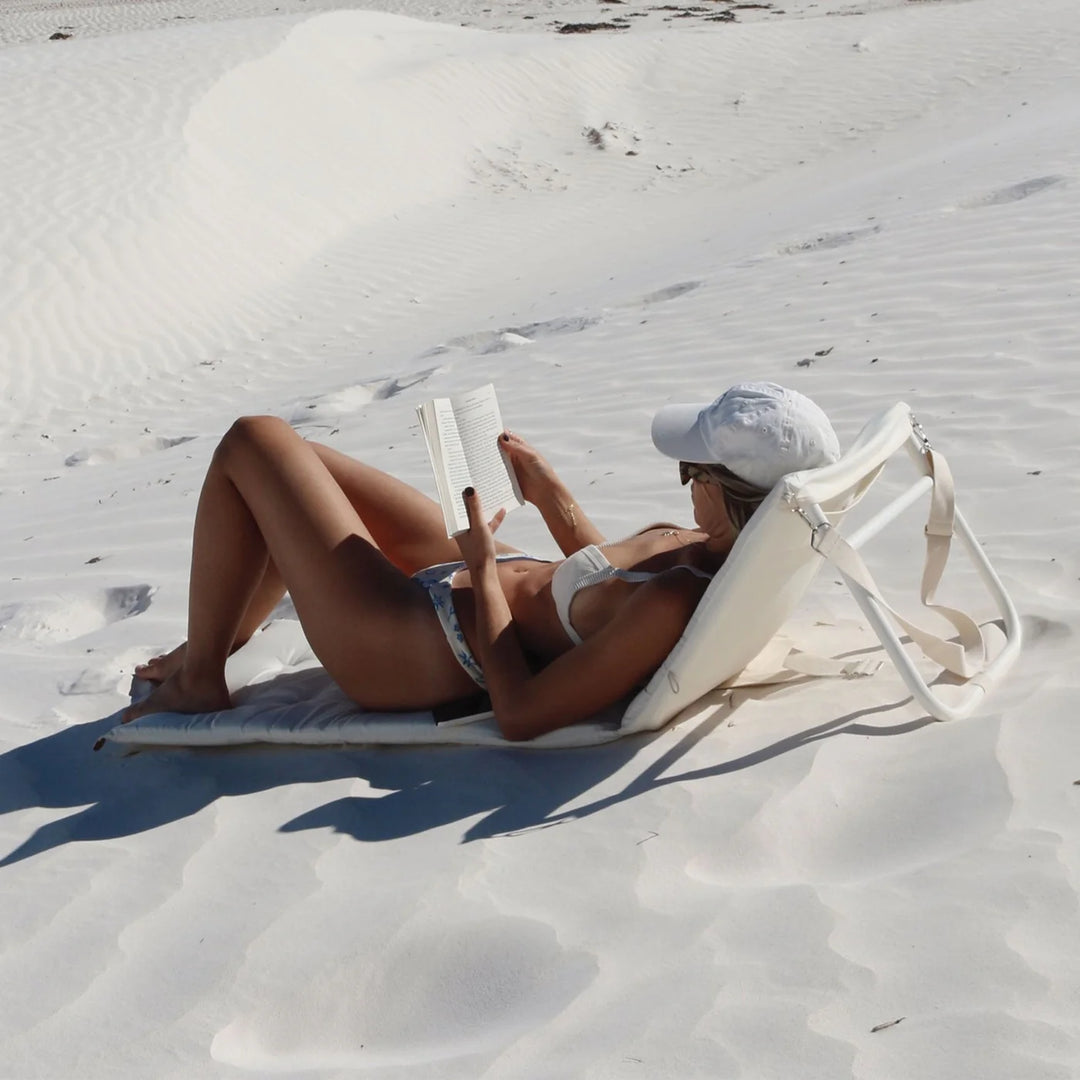 Sunnylife | Reclining Beach Chair - Casa Cream | Shut the Front Door