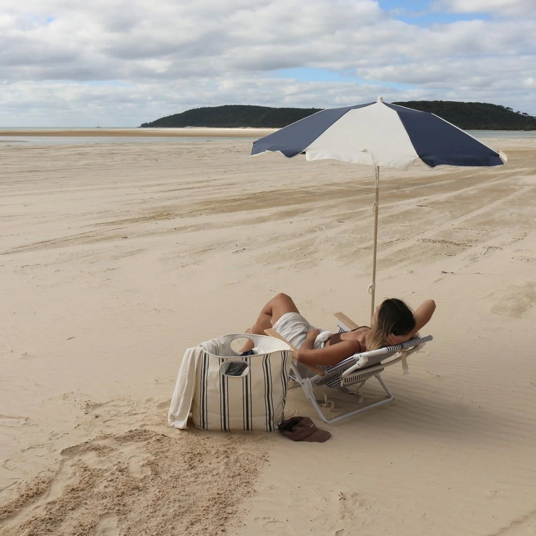 Sunnylife | Compact Beach Umbrella Marine | Shut the Front Door