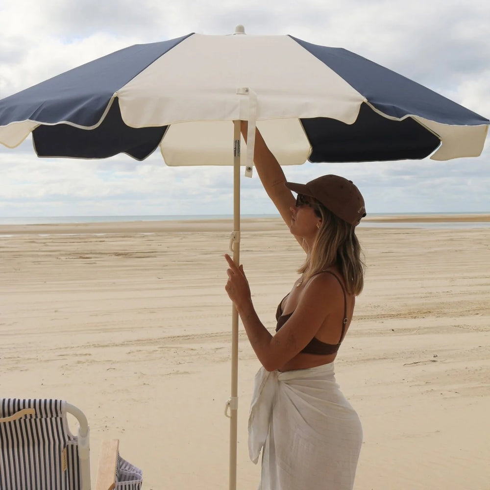 Sunnylife | Compact Beach Umbrella Marine | Shut the Front Door