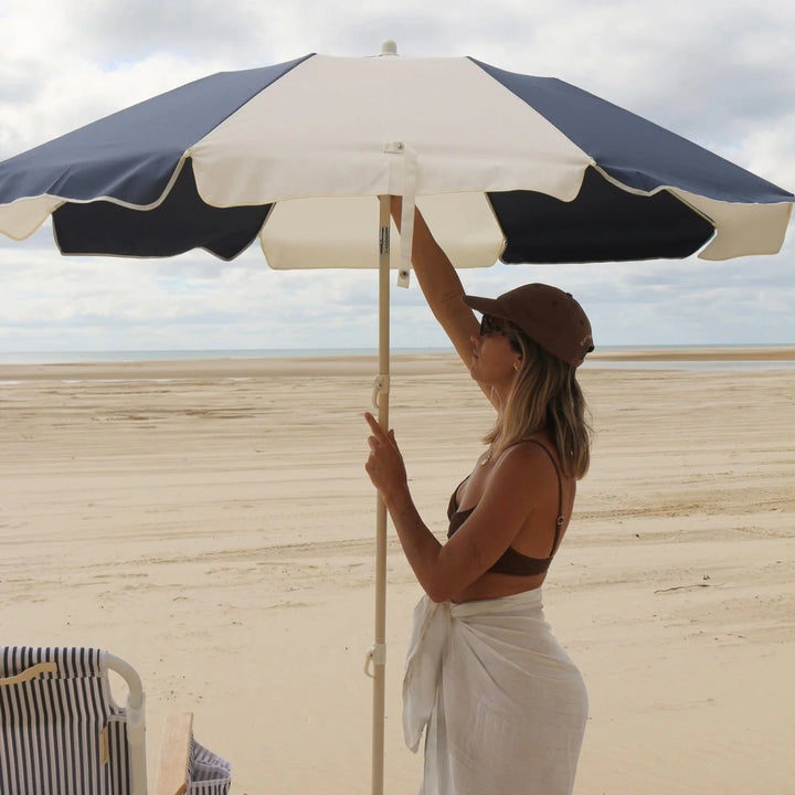Sunnylife | Compact Beach Umbrella Marine | Shut the Front Door