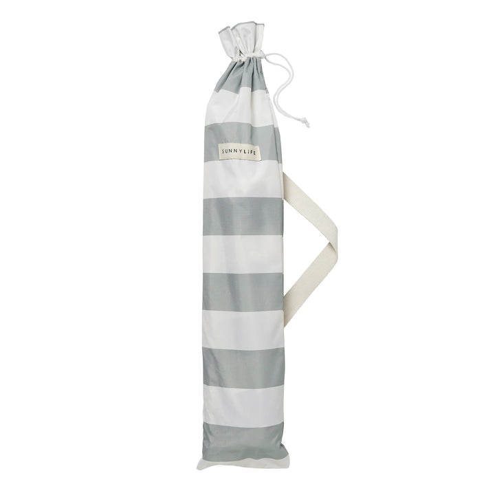 Sunnylife | Compact Beach Umbrella - Sea Sage Stripe | Shut the Front Door