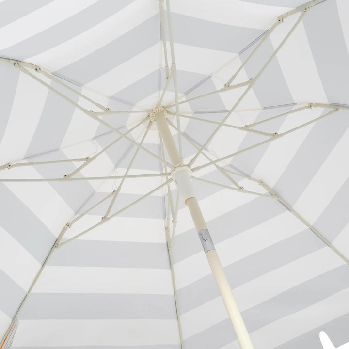Sunnylife | Compact Beach Umbrella - Sea Sage Stripe | Shut the Front Door