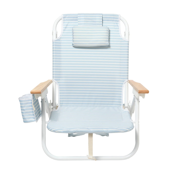 Sunnylife | Deluxe Beach Chair - Blue Stripe | Shut the Front Door