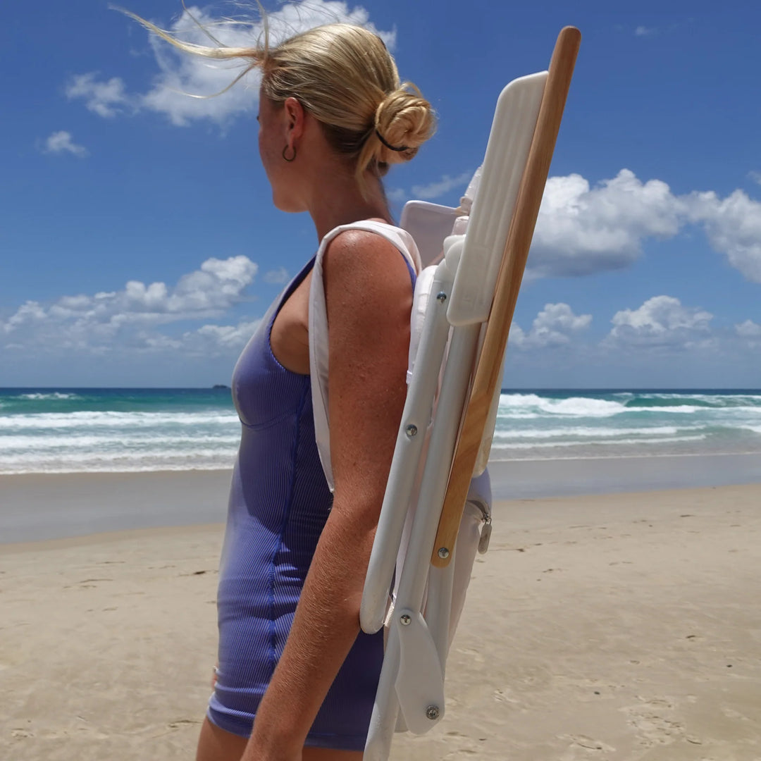 Sunnylife | Deluxe Beach Chair - Cream | Shut the Front Door