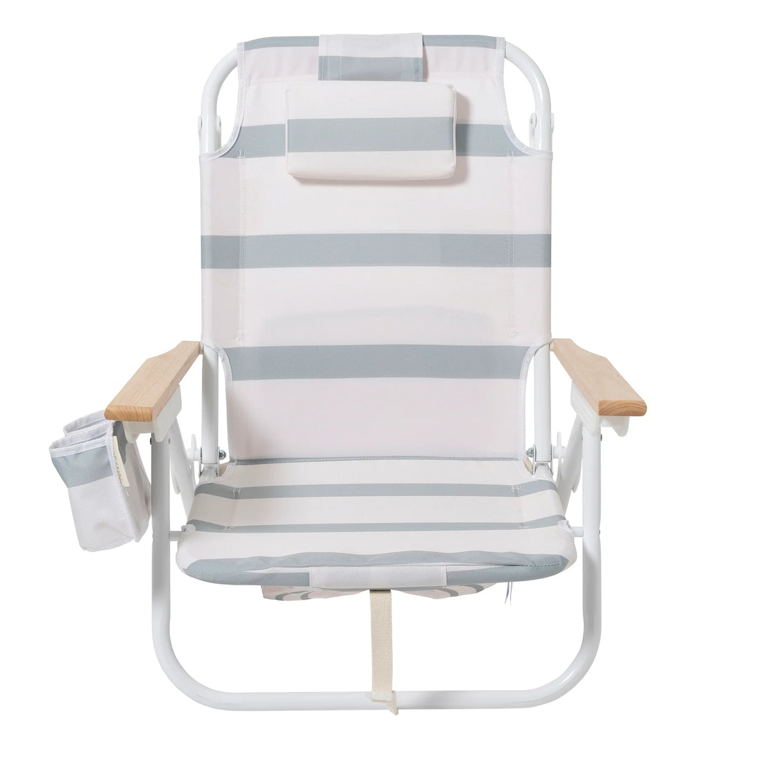 Sunnylife | Deluxe Beach Chair - Sea Sage Stripe | Shut the Front Door
