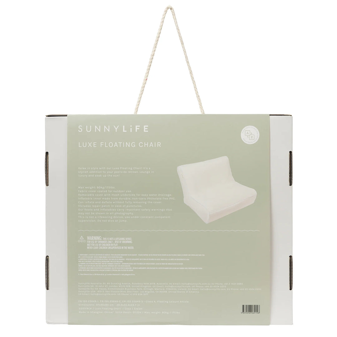 Sunnylife | Luxe Floating Chair - Casa Cream | Shut the Front Door