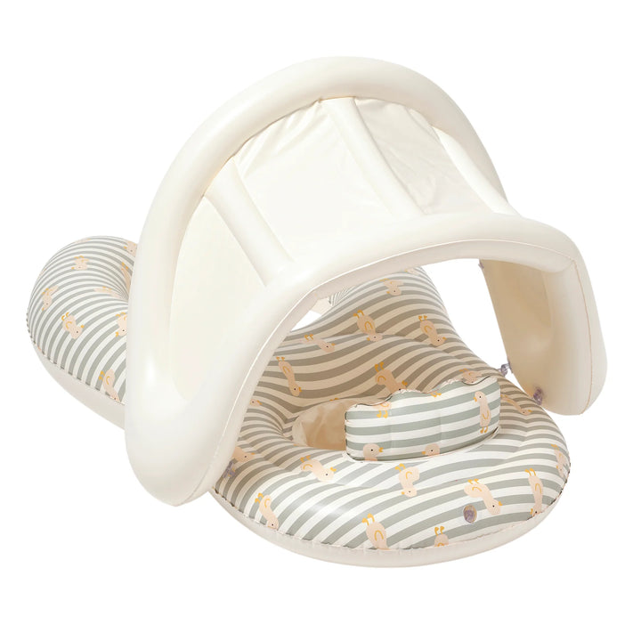 Sunnylife | Float Together Baby Seat - Duck Sage Stripe | Shut the Front Door