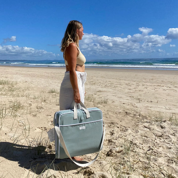 Sunnylife | Take Anywhere Folding Chair - Sea Sage | Shut the Front Door