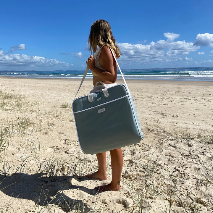 Sunnylife | Take Anywhere Folding Chair - Sea Sage | Shut the Front Door