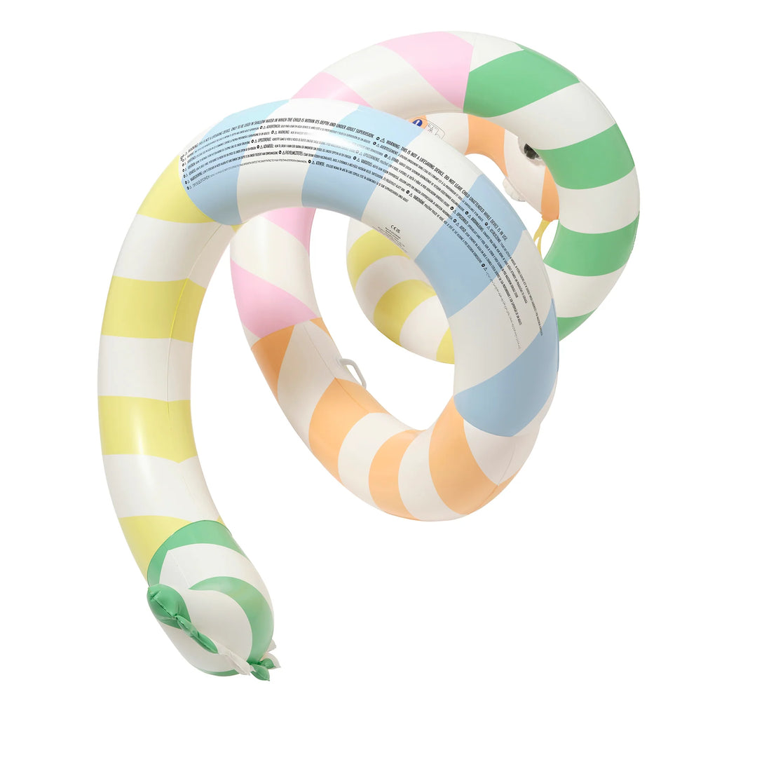 Sunnylife | Giant Inflatable Noodle - Poolside Sorbet Stripe | Shut the Front Door