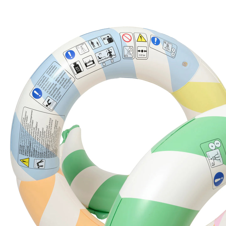 Sunnylife | Giant Inflatable Noodle - Poolside Sorbet Stripe | Shut the Front Door