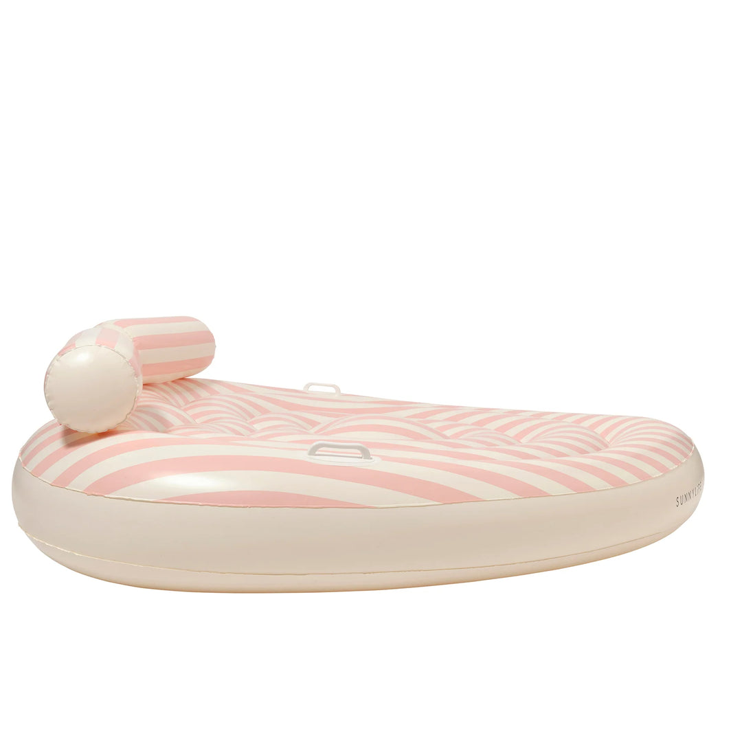 Sunnylife | Twin Heart Lie-On - Stole My Heart Pink Stripe | Shut the Front Door