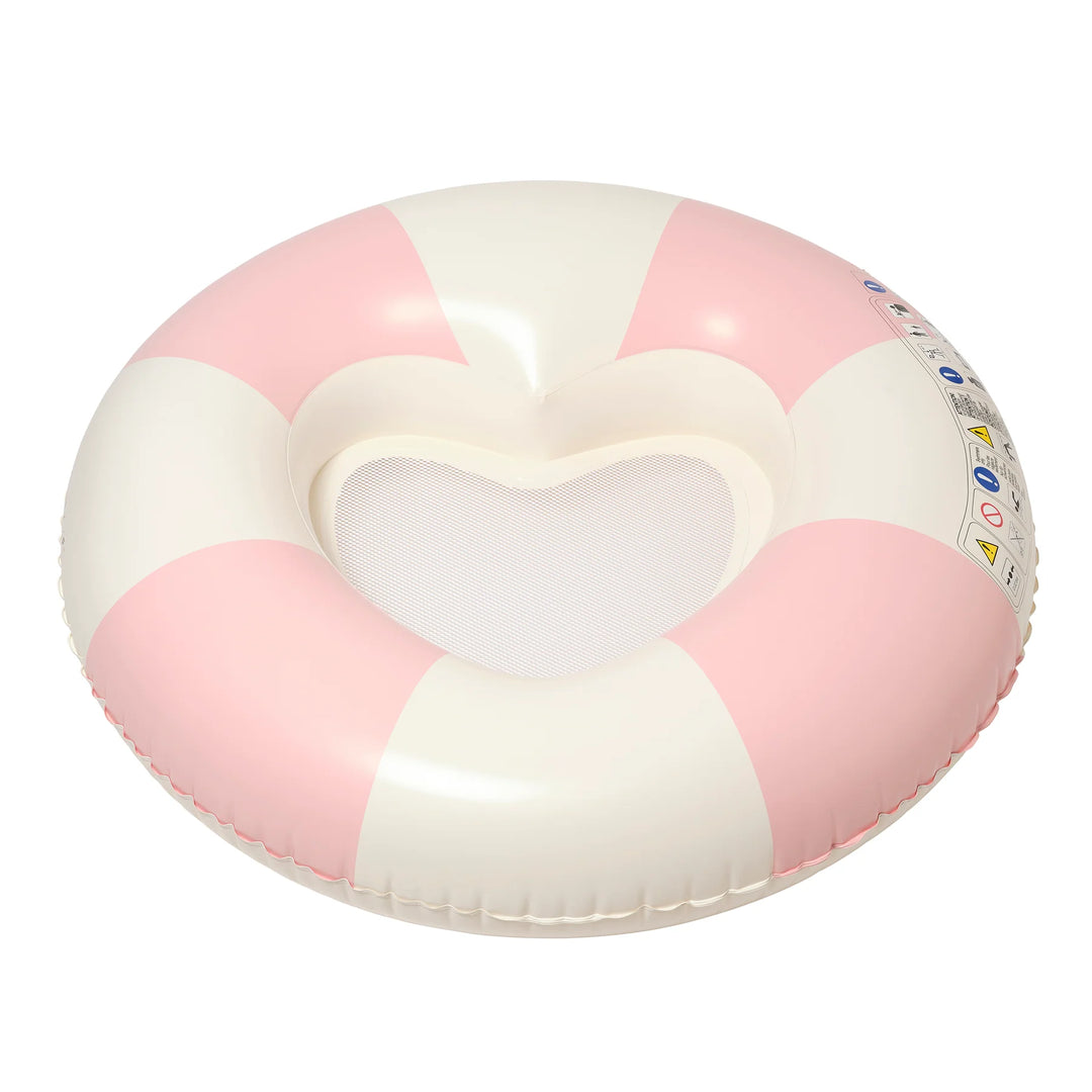 Sunnylife | Luxe Tube Pool Ring - Stole My Heart Pink Stripe | Shut the Front Door