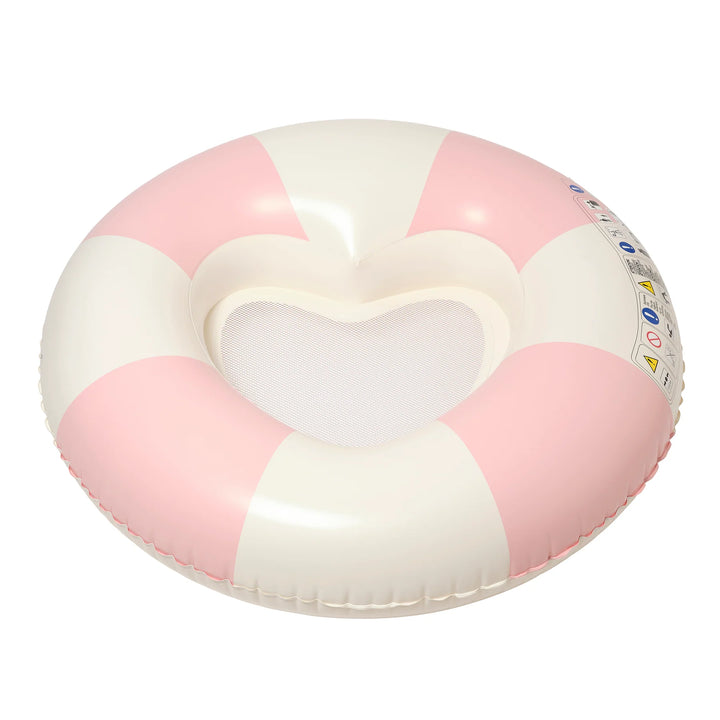 Sunnylife | Luxe Tube Pool Ring - Stole My Heart Pink Stripe | Shut the Front Door