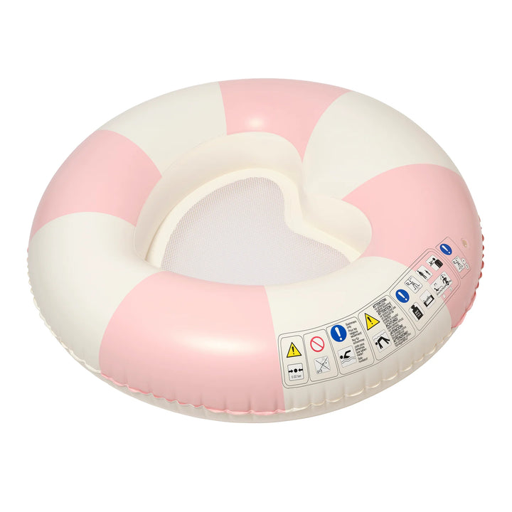 Sunnylife | Luxe Tube Pool Ring - Stole My Heart Pink Stripe | Shut the Front Door