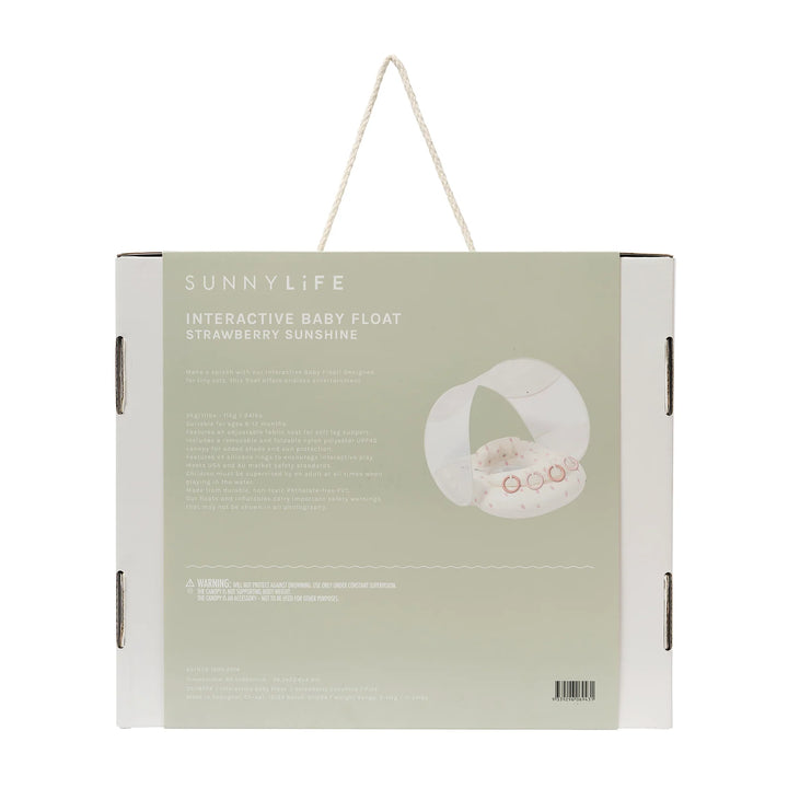 Sunnylife | Interactive Baby Float - Strawberry Sunshine Pink | Shut the Front Door