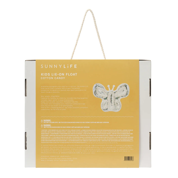Sunnylife | Kids Lie-On Float - Cotton Candy Glitter | Shut the Front Door
