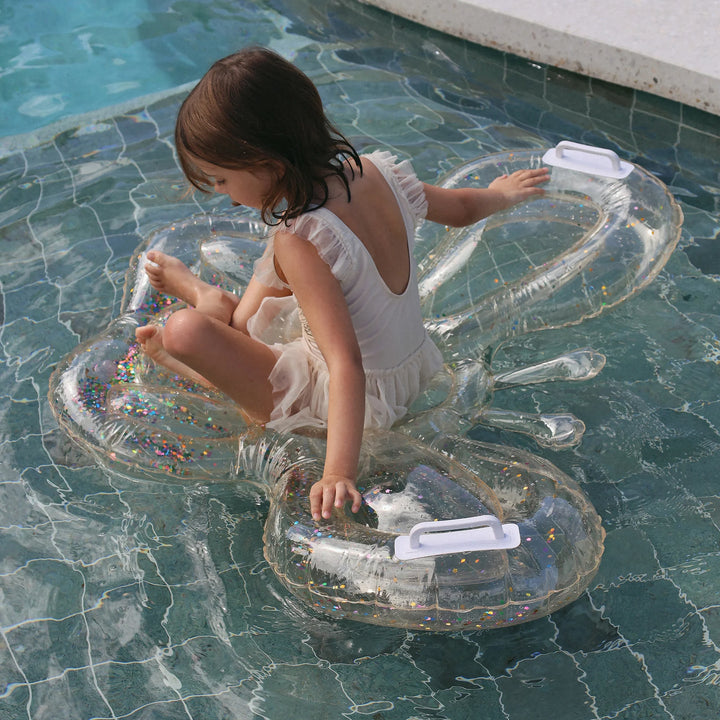 Sunnylife | Kids Lie-On Float - Cotton Candy Glitter | Shut the Front Door