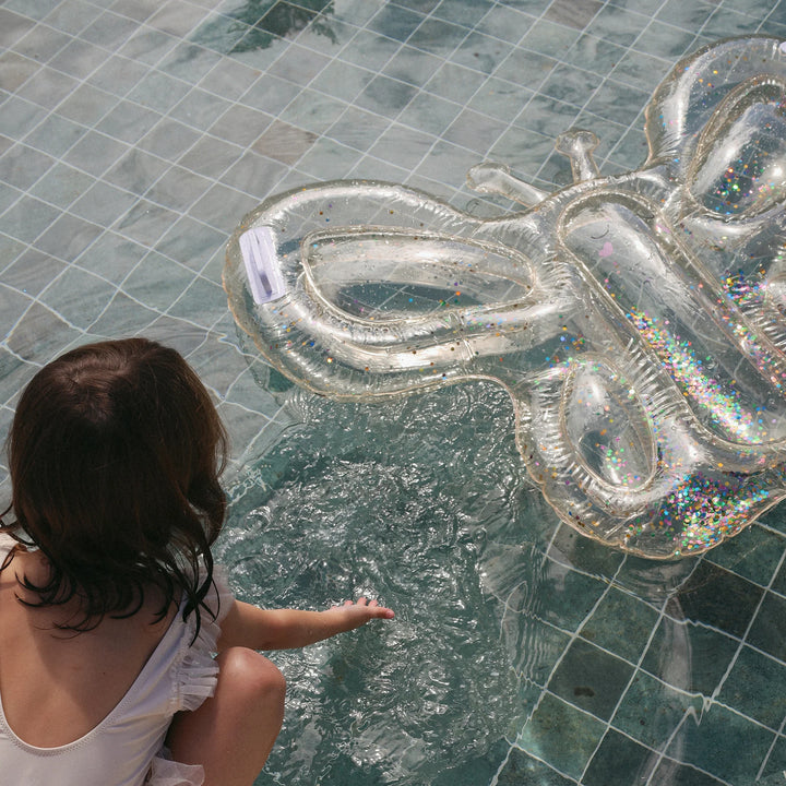 Sunnylife | Kids Lie-On Float - Cotton Candy Glitter | Shut the Front Door