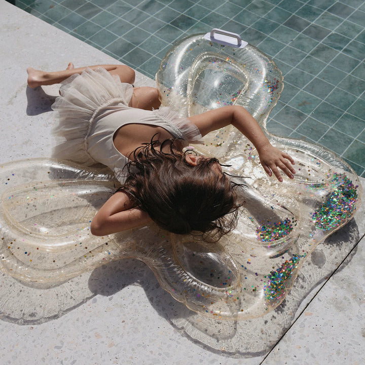 Sunnylife | Kids Lie-On Float - Cotton Candy Glitter | Shut the Front Door
