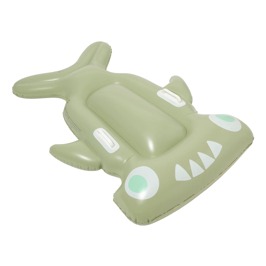 Sunnylife | Kids Lie-On Float - Salty the Shark Khaki | Shut the Front Door