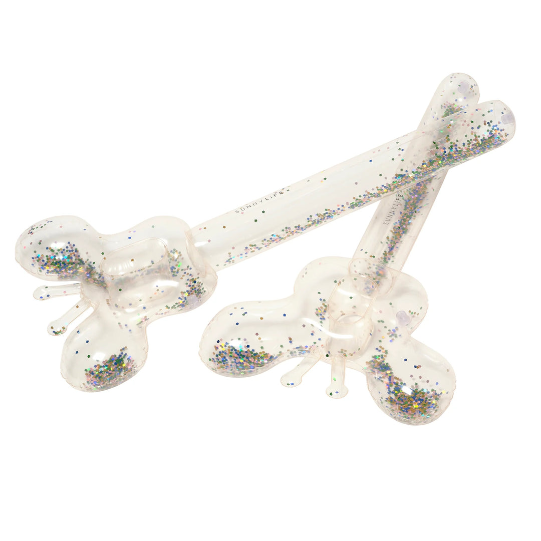 Sunnylife | Kids Inflatable Noodle - Cotton Candy Glitter S2 | Shut the Front Door