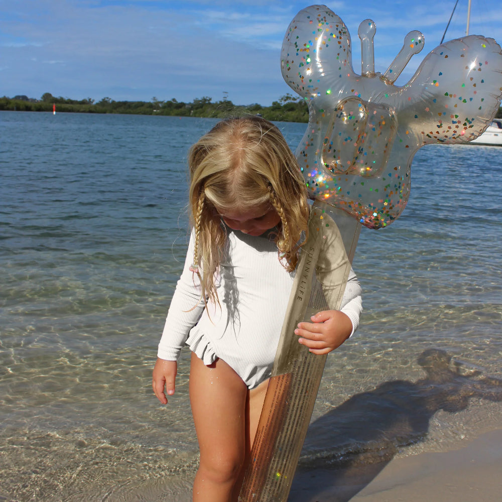 Sunnylife | Kids Inflatable Noodle - Cotton Candy Glitter S2 | Shut the Front Door