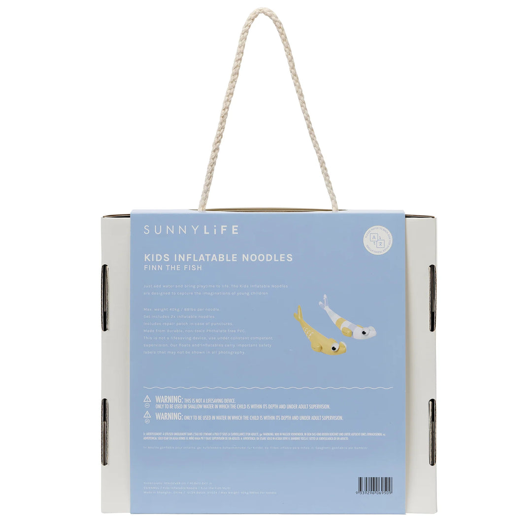 Sunnylife | Kids Inflatable Noodle - Finn the Fish Multi S2 | Shut the Front Door