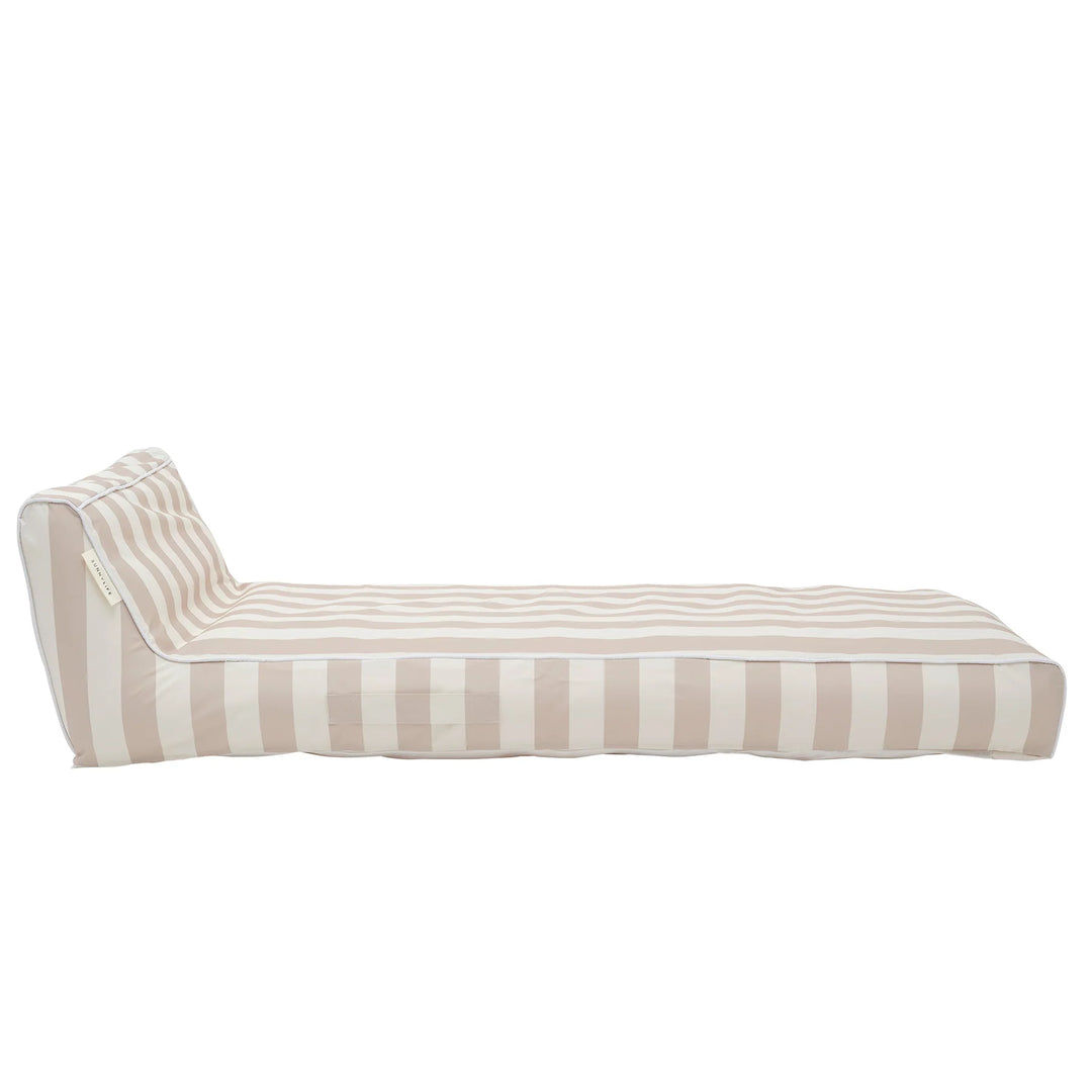 Sunnylife | Luxe Lie-On Lounger - Oyster Stripe | Shut the Front Door