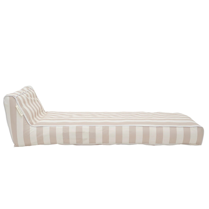 Sunnylife | Luxe Lie-On Lounger - Oyster Stripe | Shut the Front Door
