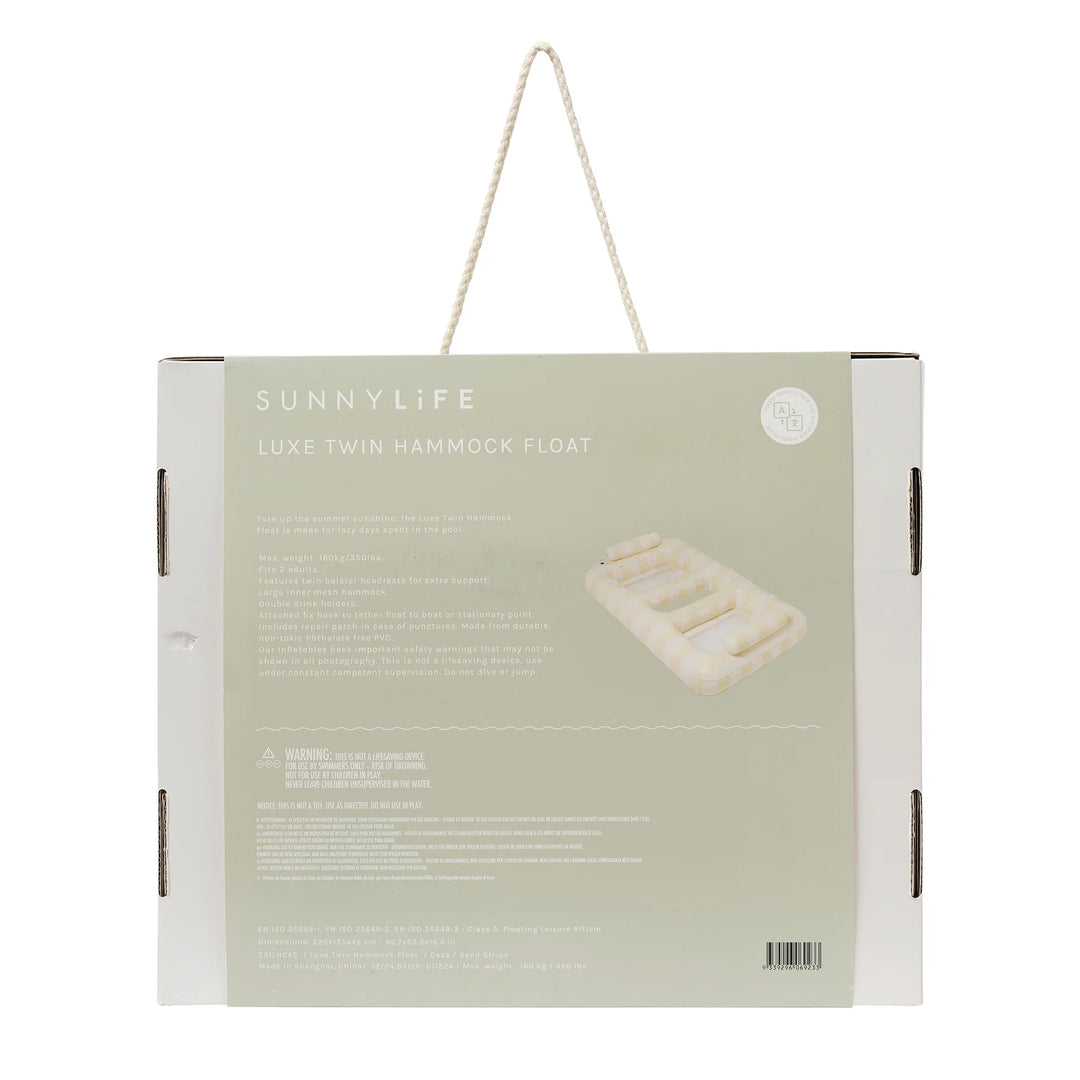 Sunnylife | Twin Hammock - Casa Sand Stripe | Shut the Front Door