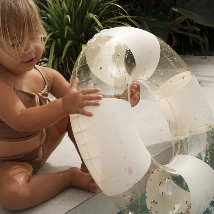 Sunnylife | Mini Tube Pool Ring Cotton Candy Stripe Cotton Candy Stripe | Shut the Front Door