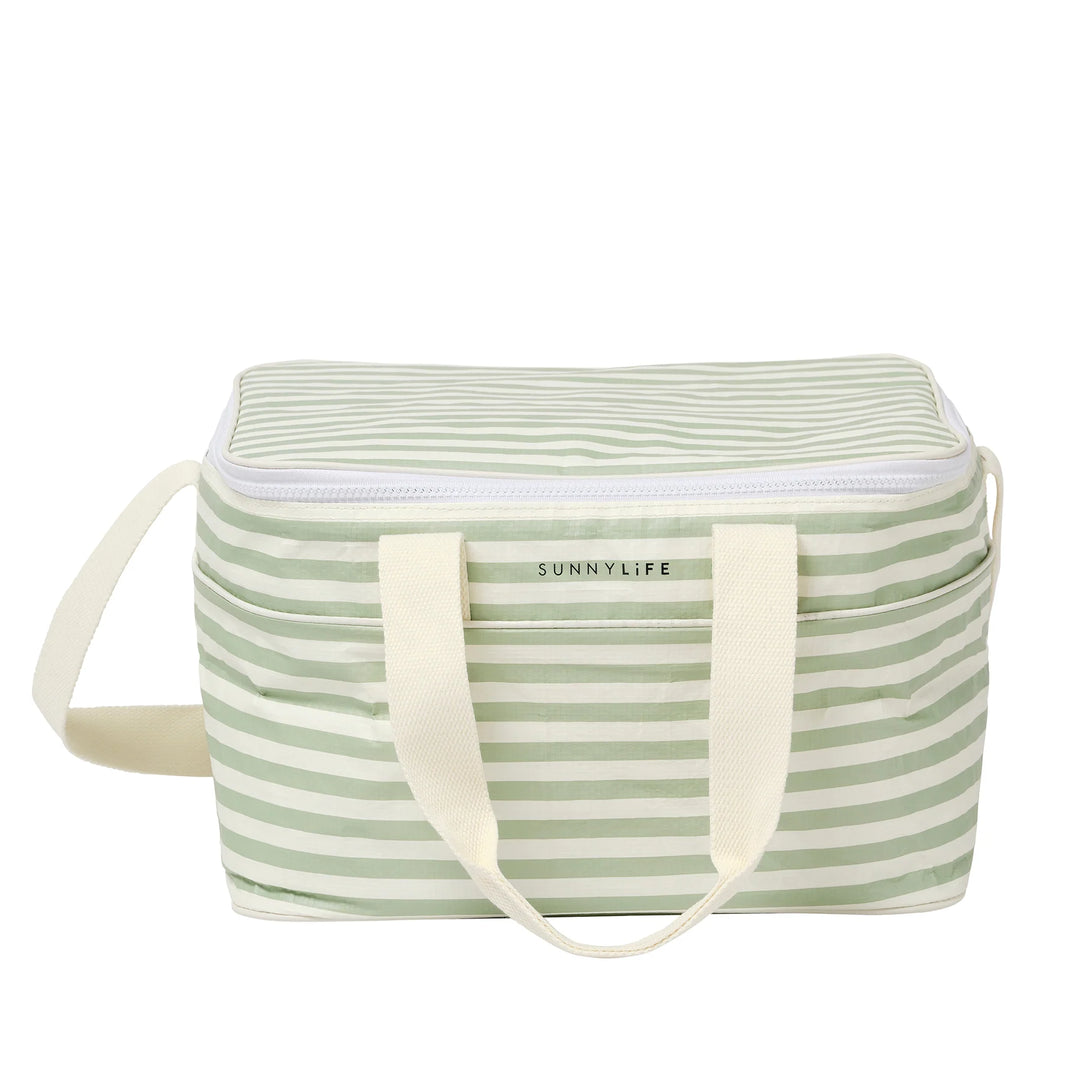 Sunnylife | Light Cooler Bag - Sea Sage Stripe | Shut the Front Door