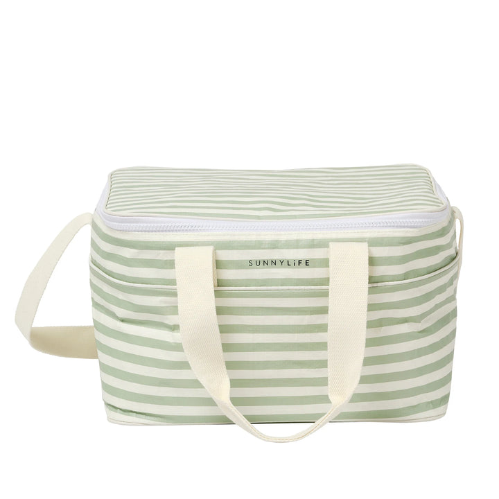 Sunnylife | Light Cooler Bag - Sea Sage Stripe | Shut the Front Door