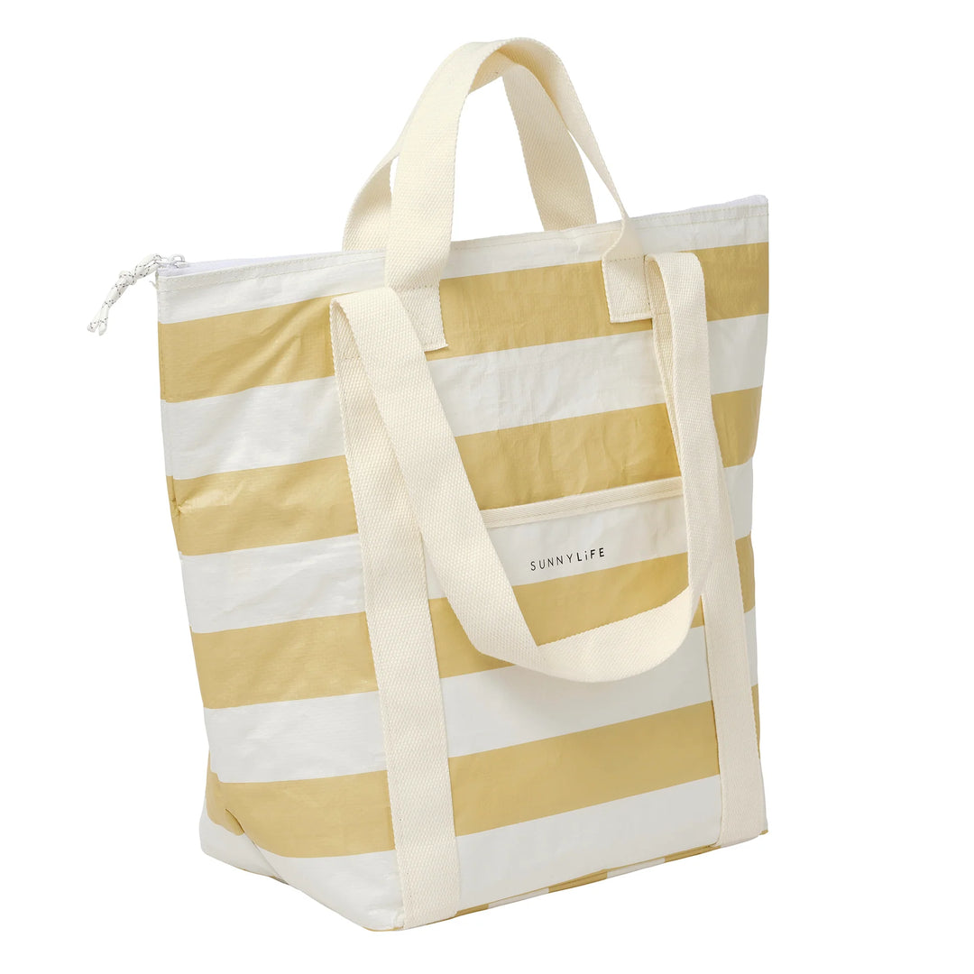 Sunnylife | Light Cooler Tote - Butternut Stripe | Shut the Front Door