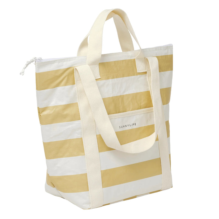 Sunnylife | Light Cooler Tote - Butternut Stripe | Shut the Front Door